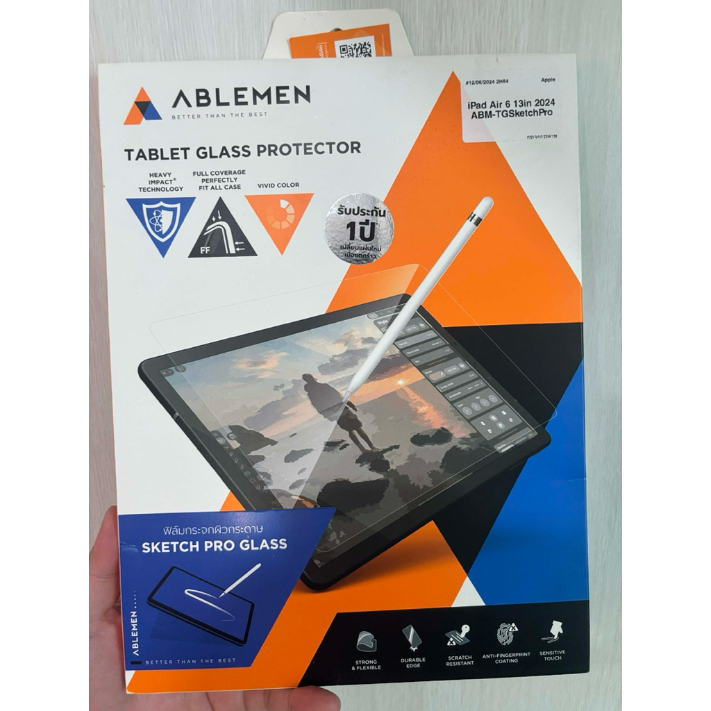Ablmem ipad air 6 M3 13 นิ้ว ฟิลม์กระดาษ