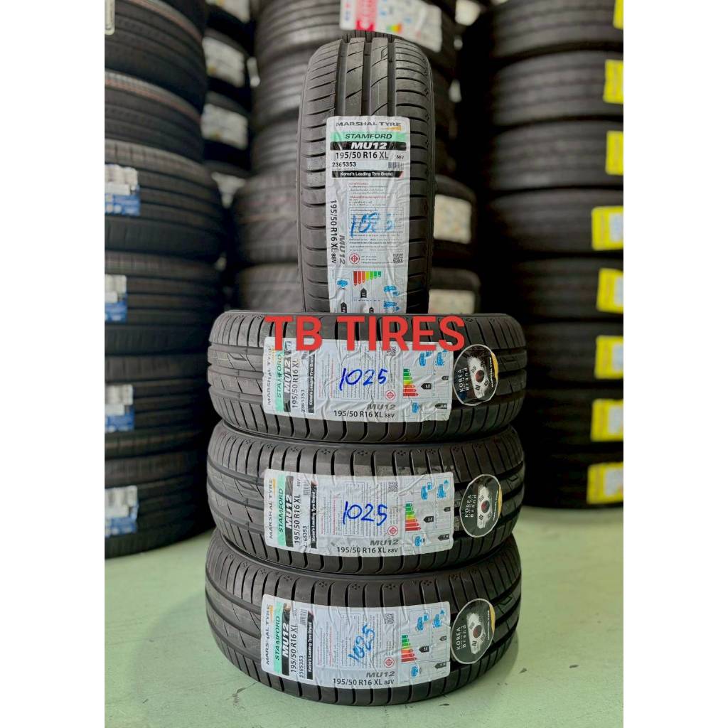 ยางรถยนต์ 195/50R16 MU12 XL 88V VN // MARSHAL TYRE (ยางใหม่ปี 2025)
