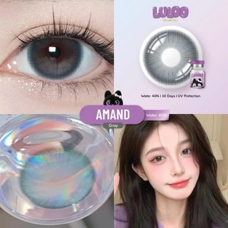 🔥คอนแทคเลนส์✨ขนาดกลาง✨Amand (LULOO) Brown / Gray
