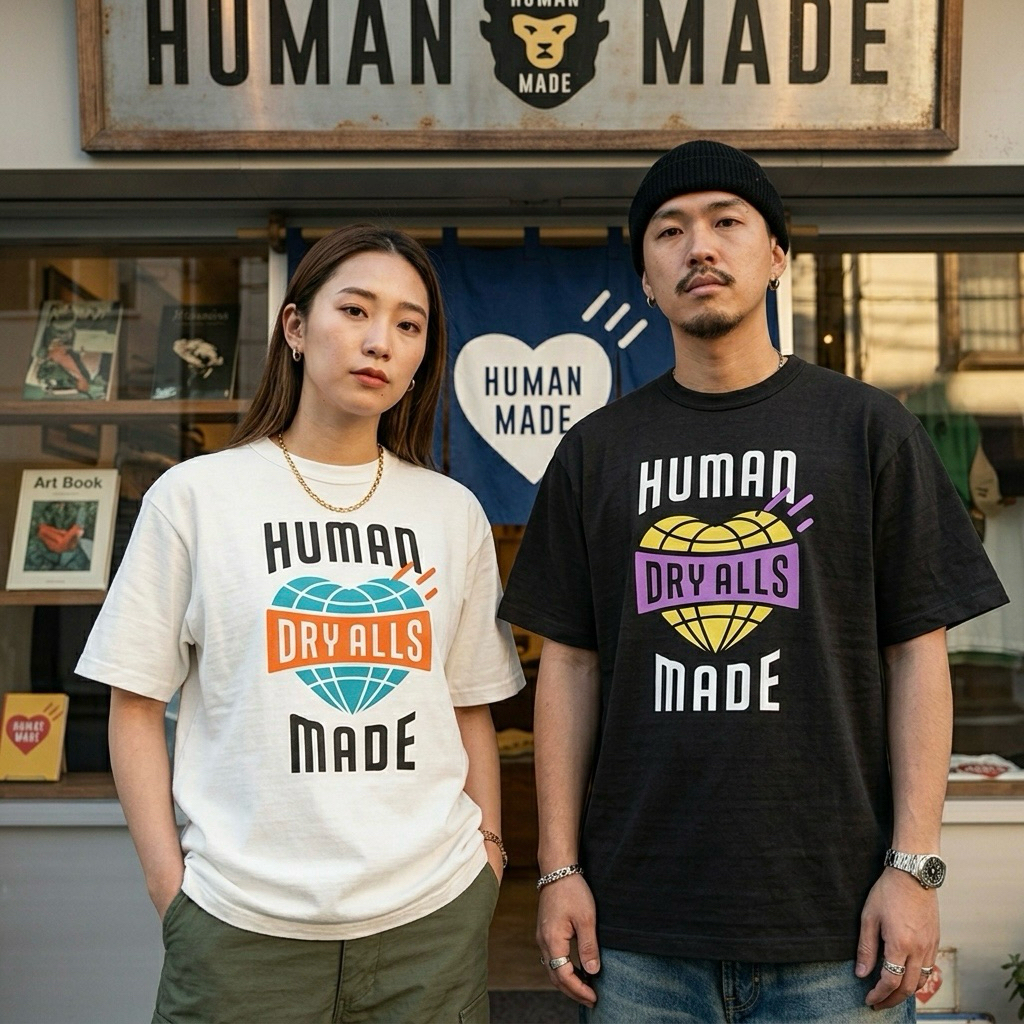 พร้อมส่งในไทย Human made GRAPHIC T-SHIRT ของแท้จากญี่ปุ่น