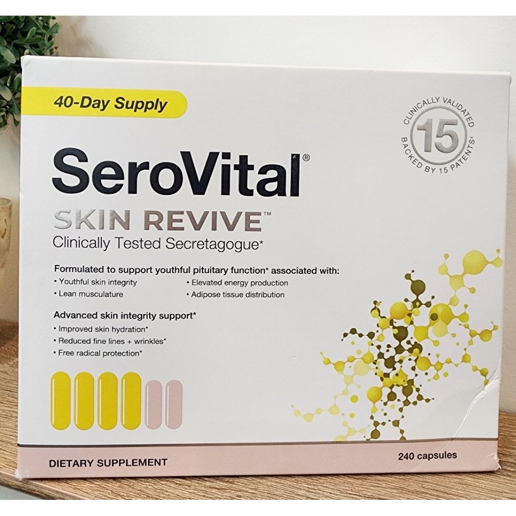 พร้อมส่ง SeroVital Skin Revive 240-Capsules 40 Days Supply Anti-Aging Dietary Supplements