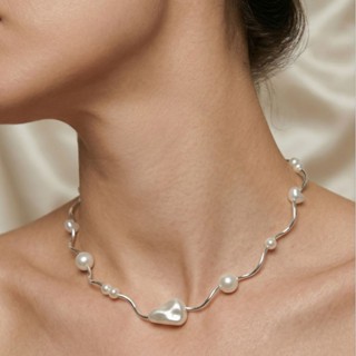 🔥พร้อมส่ง ❤️สร้อยคอลูกปัด 🎀 ปล้องเกลียว งานแฮนด์เมด