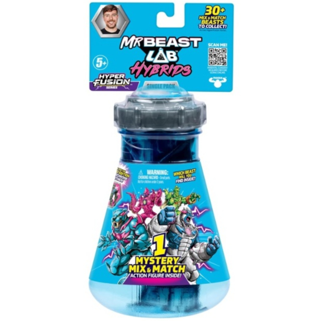 MrBeast Lab Hybrids Single Pack ฟิกเกอร์ปริศนา "รวมร่าง" ออกแบบฮีโร่ในแบบของคุณเอง