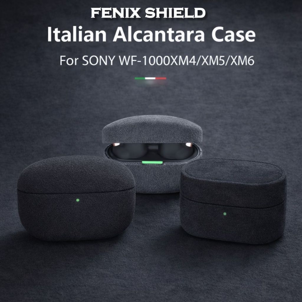 (ของแท้) เคส FenixShield Alcantara Leather Cover Case สำหรับ SONY WF-1000XM6 / WF-1000XM5 / WF-1000XM4