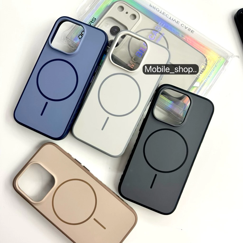 🔥มีส่งด่วน ในกทม.🔥 เคสซิลิโคนแบบผิวสัมผัสสบายมือ Magnetic สีด้านเรียบ สำหรับไอโฟน 11-17Promax