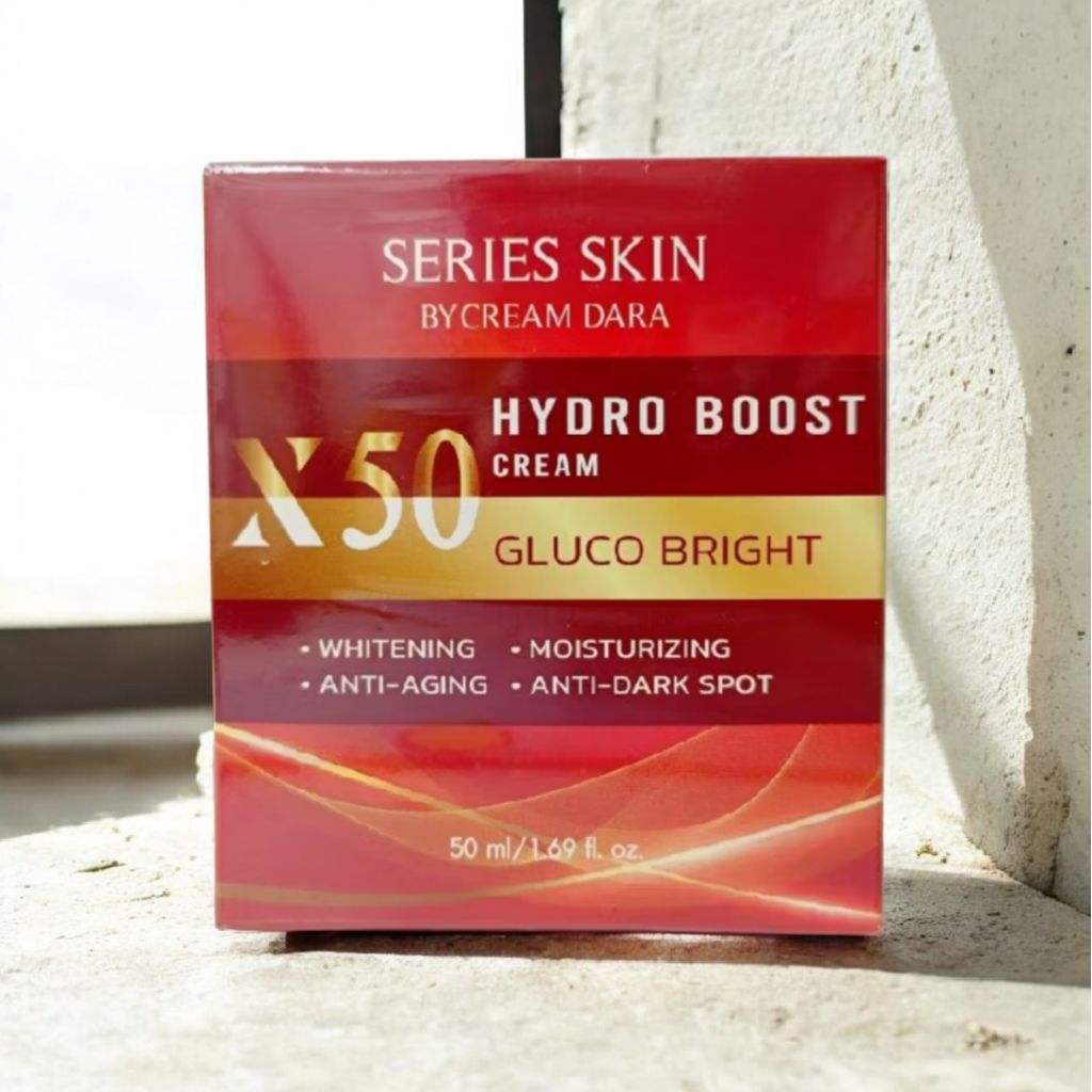 ครีมดารา hydro boost cream x50 gluco bright