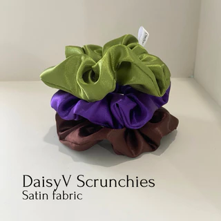 ยางรัดผม Daisy v Scrunchies • ซาตินต่วน • Pastel Collection • (thin petals)
