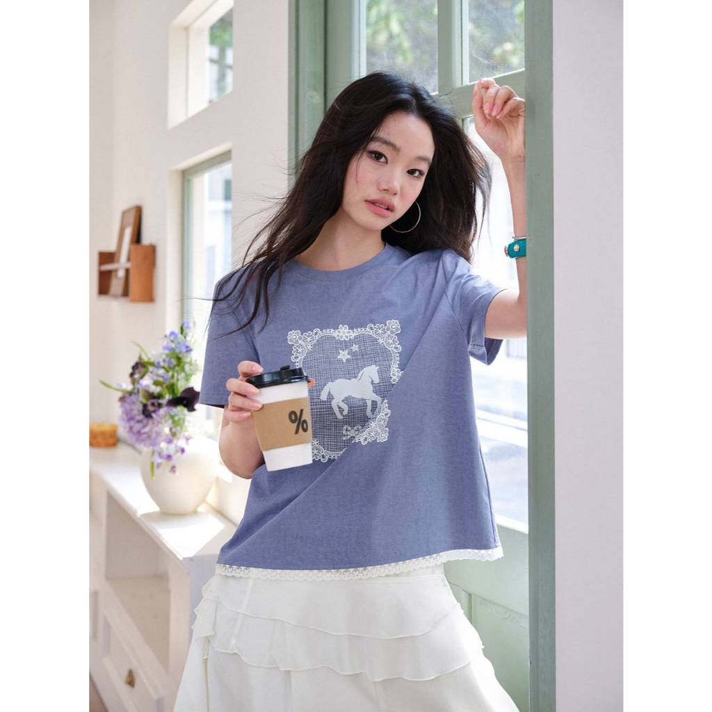 [Preorder] KUOSE : Asymmetric Plaid Top