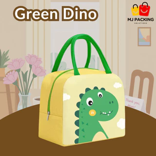 🔥พร้อมส่ง🔥ถุงข้าวเก็บอุณหภูมิ 22x19x11 cm กันน้ำ ใส่กล่องข้าวได้ เก็บร้อนเย็น Lunch Bag ลายน่ารัก พกพาสะดวก