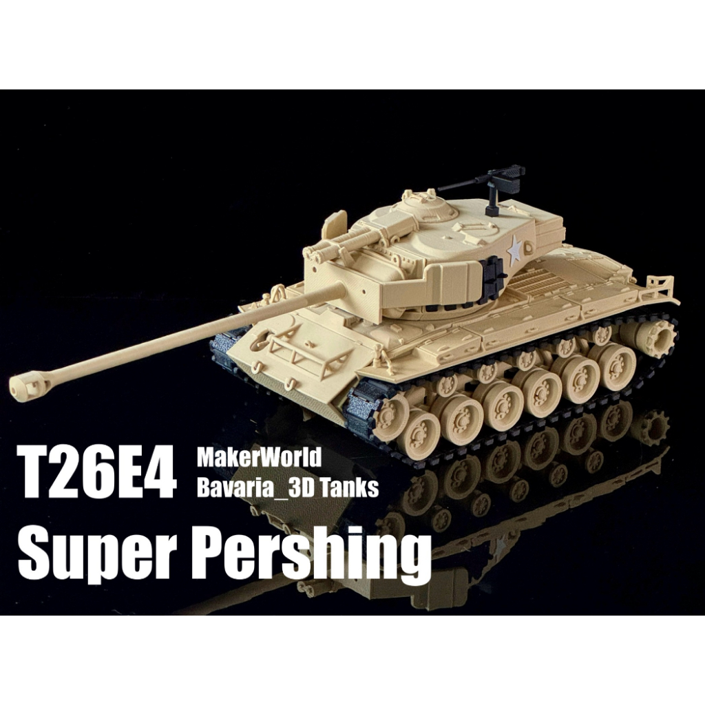 โมเดลรถถังอเมริกา T26E4 Super Pershing – สเกล 1/35