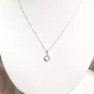 🤎แถม ต่างหูเงินแท้ 1 คู่🤎 Minny Necklace | สร้อยคอเงินแท้ 92.5% โคลเวอร์ มินนี่ | เงินแท้92.5% งานช่างไทย