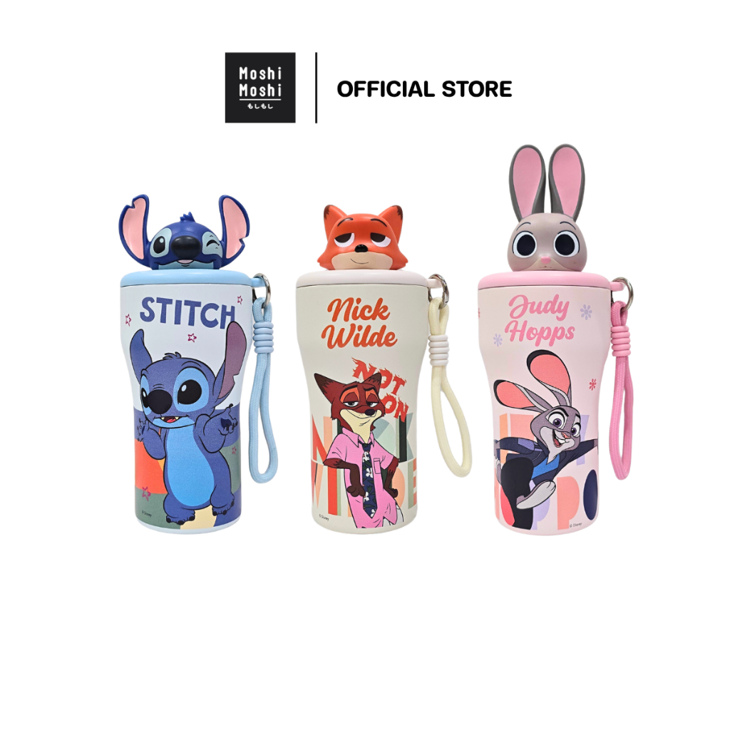 Moshi Moshi แก้วน้ำร้อนเย็น กระบอกน้ำร้อนเย็น ลายลิขสิทธิ์แท้จากค่าย Disney รุ่น 8100050744-50746