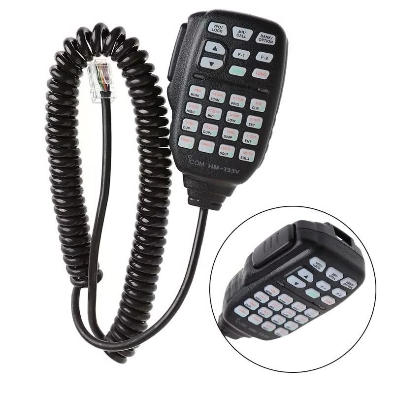 ไมค์นอกวิทยุสื่อสารเครื่องโมบาย ICOM HM-133V ของเทียบเกรดแท้ สำหรับรุ่น IC-V3500T IC-2200T IC-2300T 