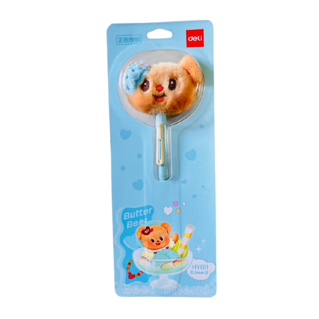 Butterbear ปากกาเจลหัวตุ๊กตาน้องเนย หมีเนย Butterbear ขนาด 0.5 มม.
