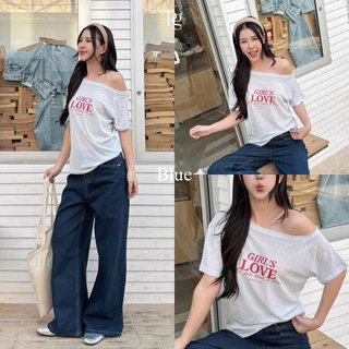 RICHYGIRL | Lena Top เสื้อปาดไหล่ผ้าสลาฟ ซีทรู ใส่สบายระบายอากาศได้ดี เสื้อสงกรานต์