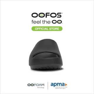 OOFOS OOahh Plus Black รองเท้าเพื่อการฟื้นฟู