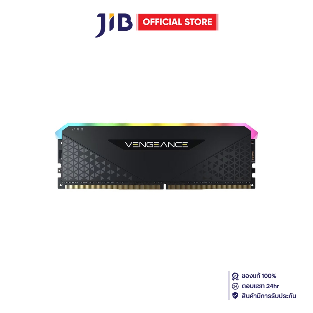16GB (16GBx1) DDR4 3200MHz RAM (หน่วยความจำ) CORSAIR VENGEANCE RGB RS DDR4 - INTEL XMP CL16 BLACK CMG16GX4M1E3200C16