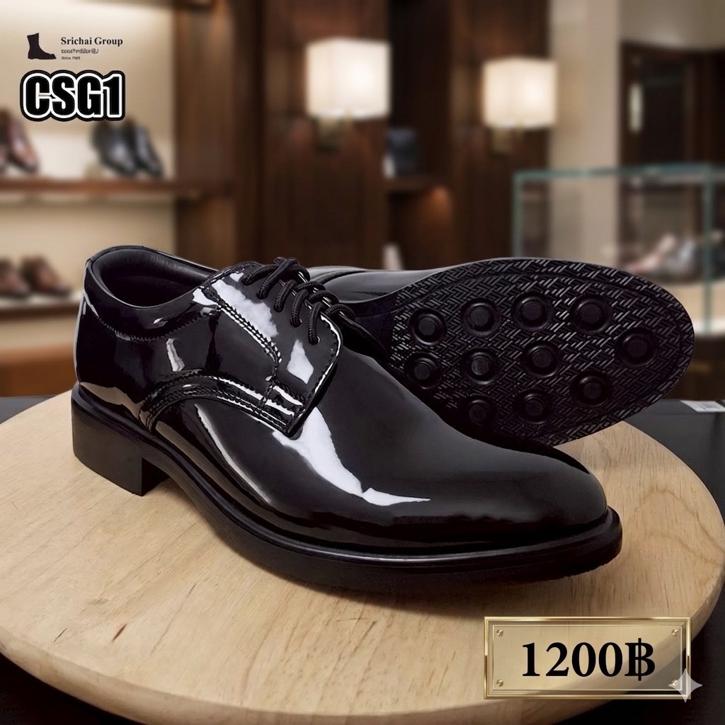 New Product  รุ่น CSG/CSG1  คัทชูหนังแก้ว พื้นโฟม/พื้นยาง by Srichaigroup