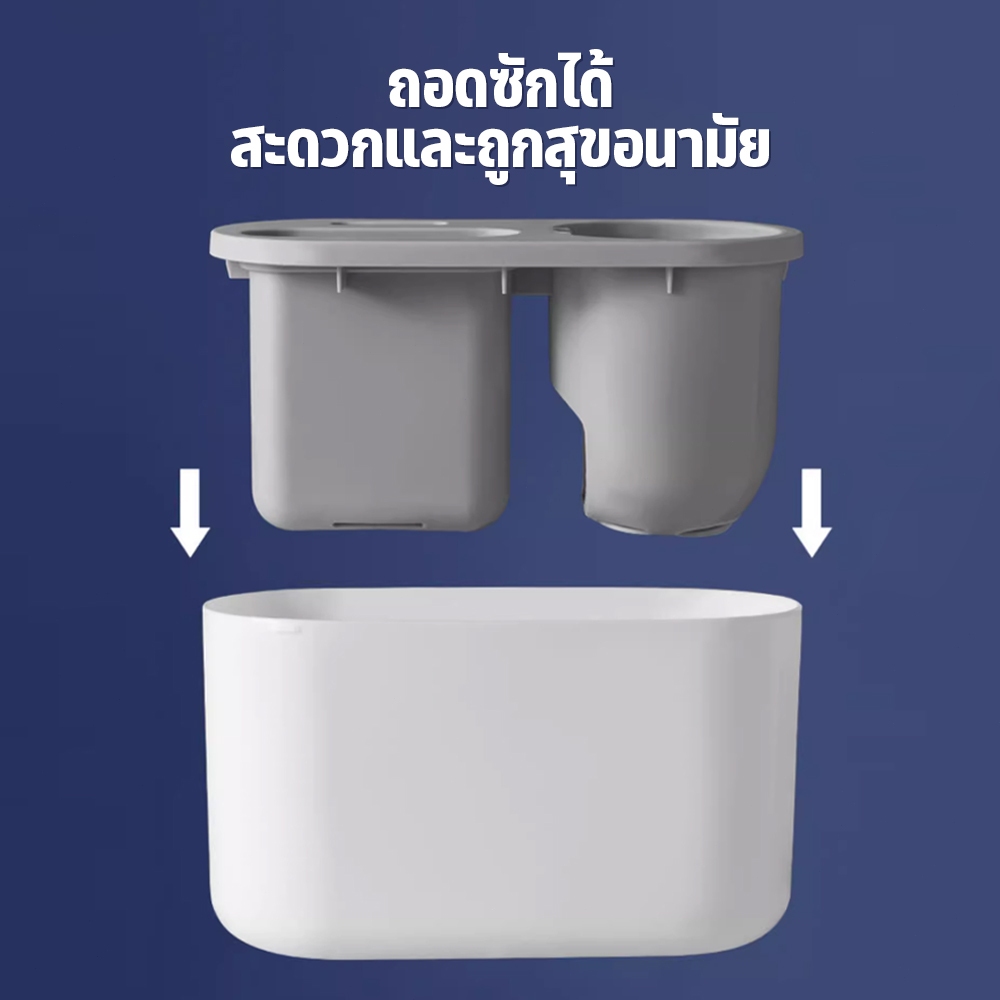 แปรงขัดห้องน้ำ ที่ขัดห้องน้ำ แปรงขัดพื้น ชุดเซ็ต 3in1 รูปที่ 7