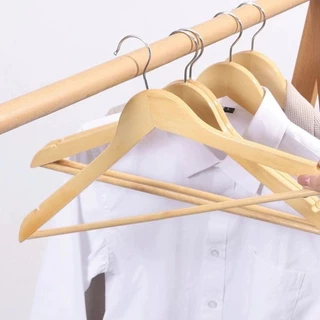 JJdaily2_Shop ไม้แขวนเสื้อ (ยกโหล24ชิ้น) ดีไซน์ สวยงาม มินิมอล ทำจากไม้คุณภาพดี แข็งแรง ทนทาน