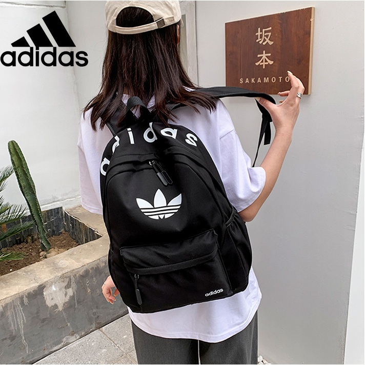 แฟชั่นคู่กระเป๋านักเรียน Adi_das Casual กระเป๋าเป้สะพายหลังกันน้ำ ราคา ถูกที่สุด ดีลบีเคเค แกลเลอรีภาพที่ 5