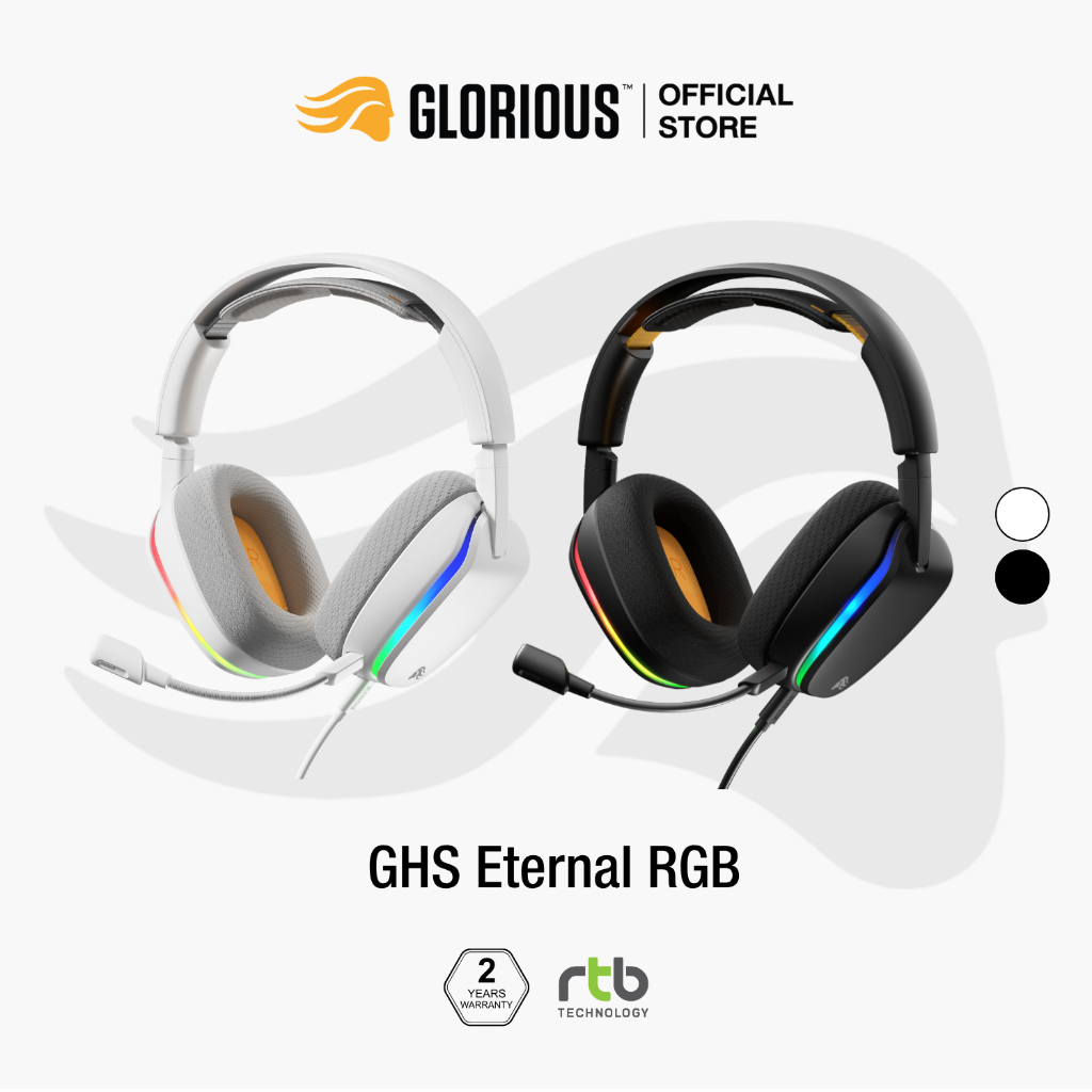 Glorious GHS Eternal RGB หูฟังเกมมิ่ง มีสาย พร้อมไฟ RGB Wired Gaming Headset