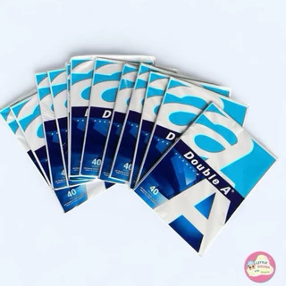 กระดาษA4 แพค40แผ่น DoubleA แพคละ12แพค ราคา 190 บาท