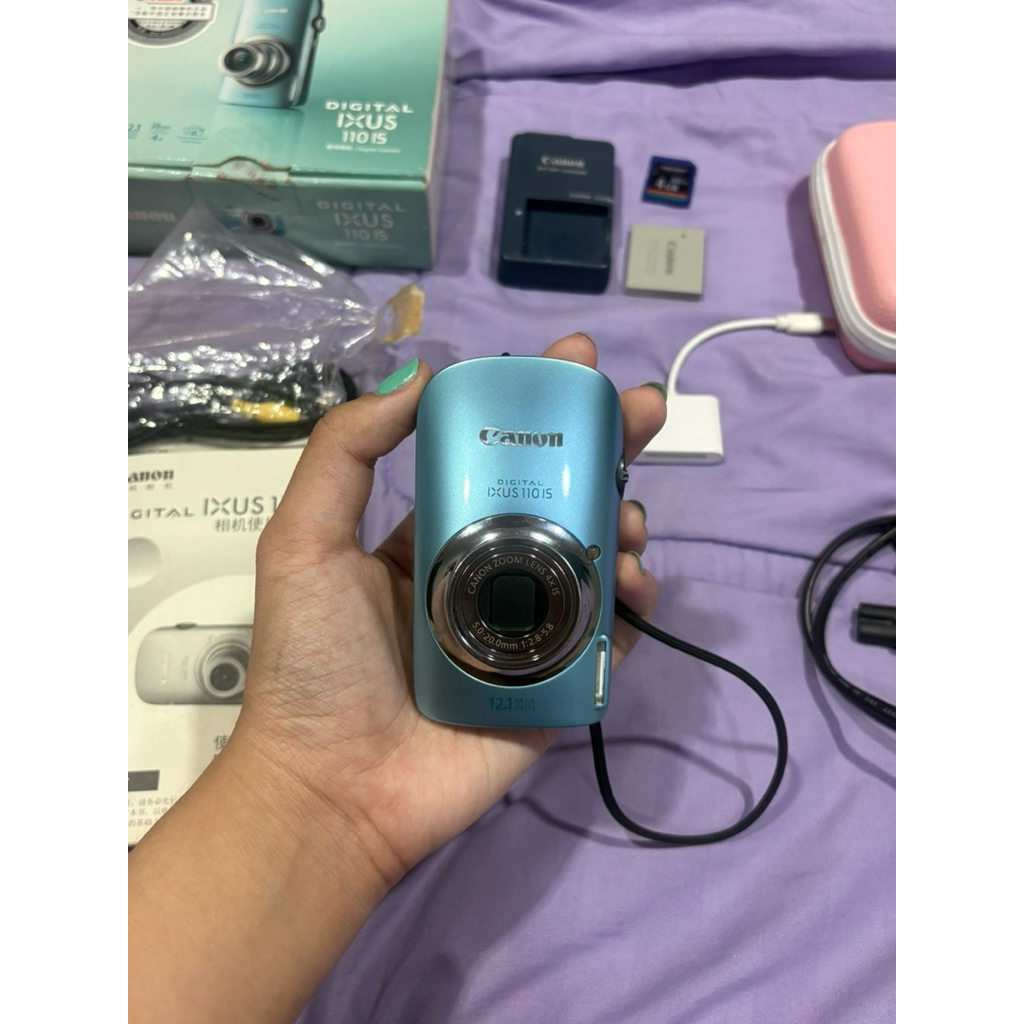 ( second hand ) canon ixy 510is สีฟ้า (fullbox) พร้อมส่ง