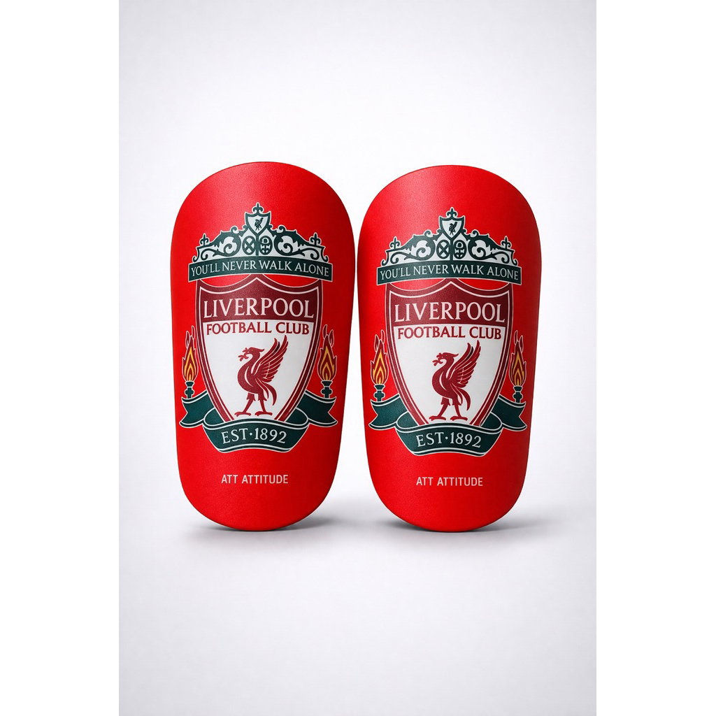 Att attitude สนับแข้งพิมพ์ลาย Liverpool Collection ป้องกันการบาดเจ็บสวย เท่ห์ ไม่ซ้ำใคร สินค้ามีหลายขนาด หลายลายให้เลือก