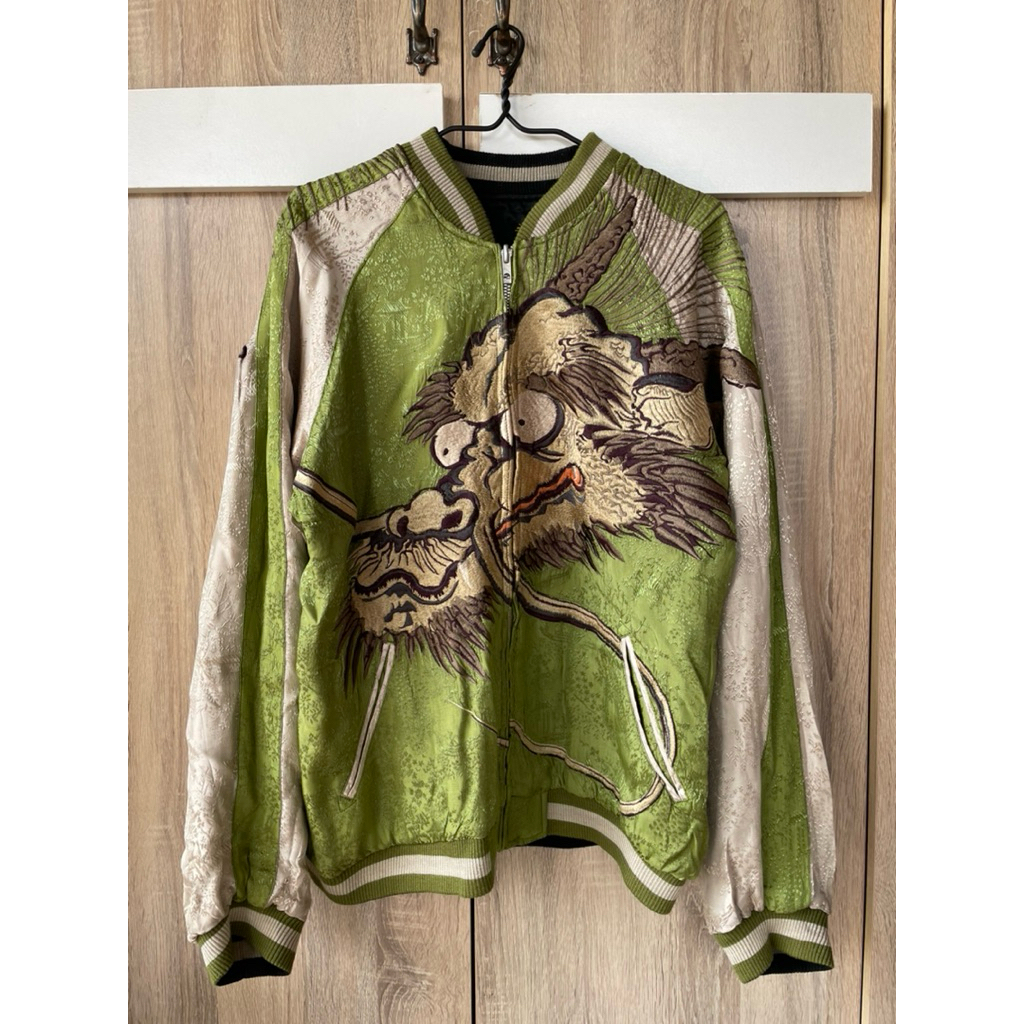 Sukajan Jacket Japanese clasic script เสื้อแบรนด์เนม แจ็คเก็ตญี่ปุ่น เสื้อปักลายญี่ปุ่น วินเทจ ของแท