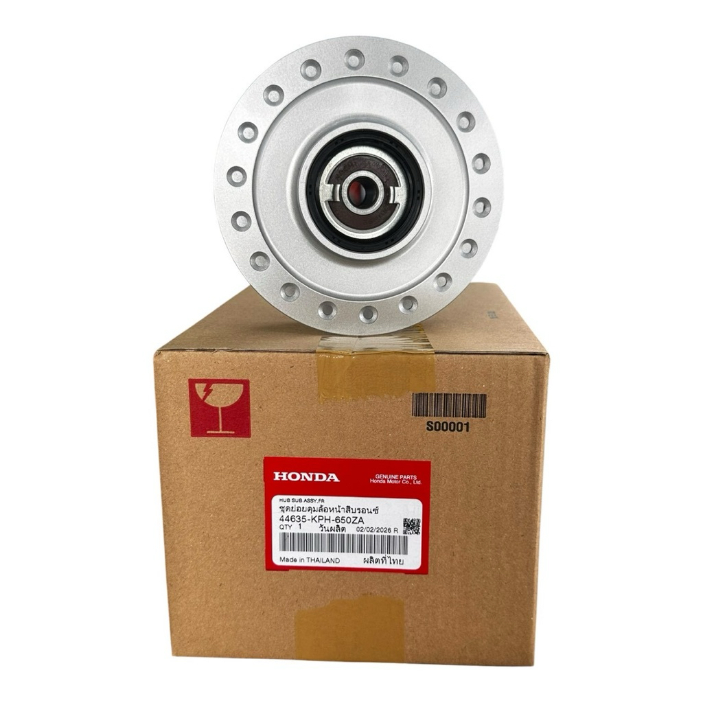 ดุมหน้า แท้ศูนย์Honda100% ใส่รุ่น: เวฟ125R  (โฉม✅มีกระปุกไมล์สายไมล์) รหัสพาส: (44635-KPH-650ZA)