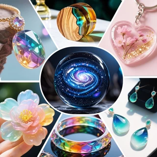 เรซิ่น UV ชนิดแข็ง ใสแจ๋ว แข็งตัวเร็ว ไม่เหลือง กลิ่นต่ำ สำหรับงานแฮนด์เมด DIY เครื่องประดับ