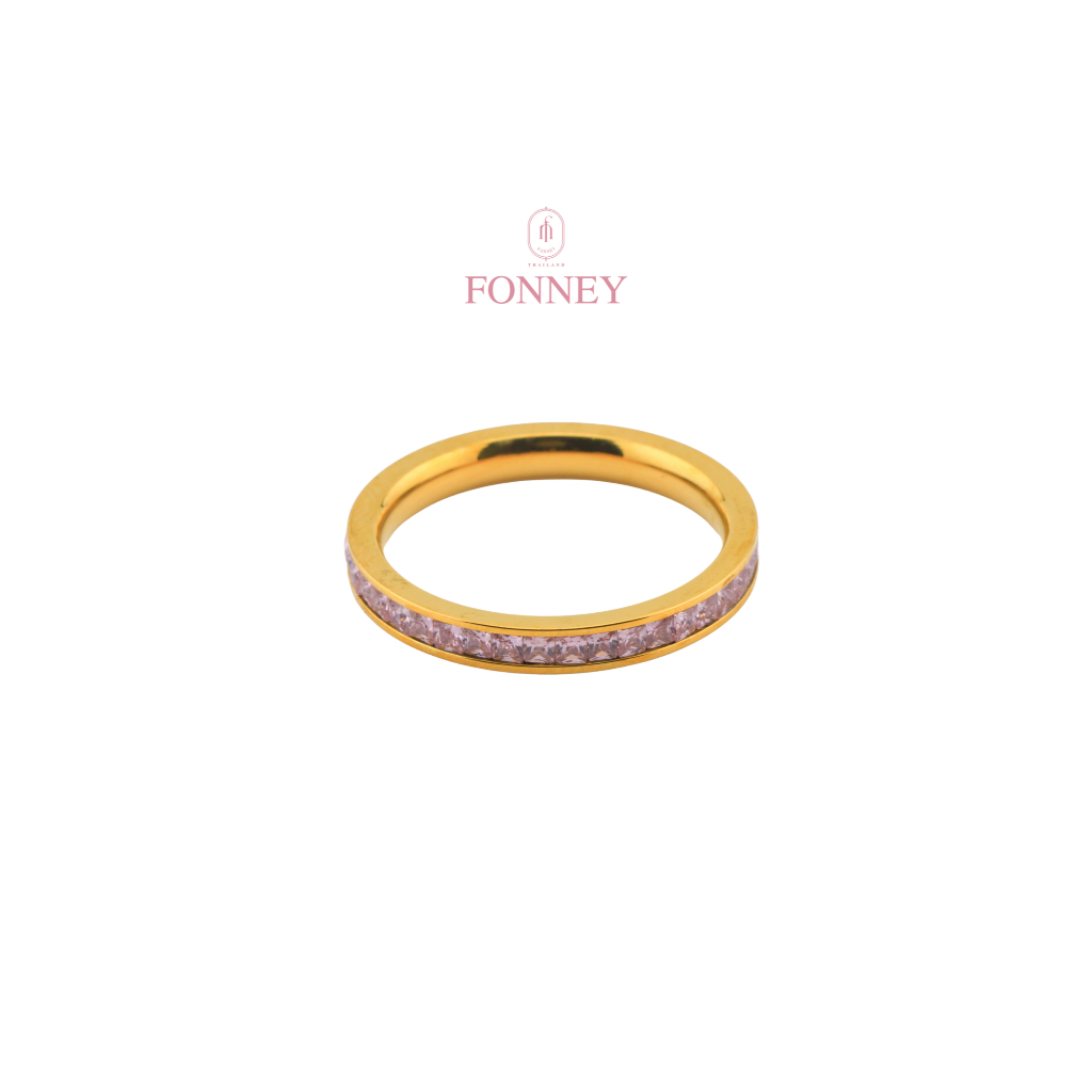 RNF-02 Fonney  แหวน สแตนเลสแท้ไม่ลอกไม่ดำ