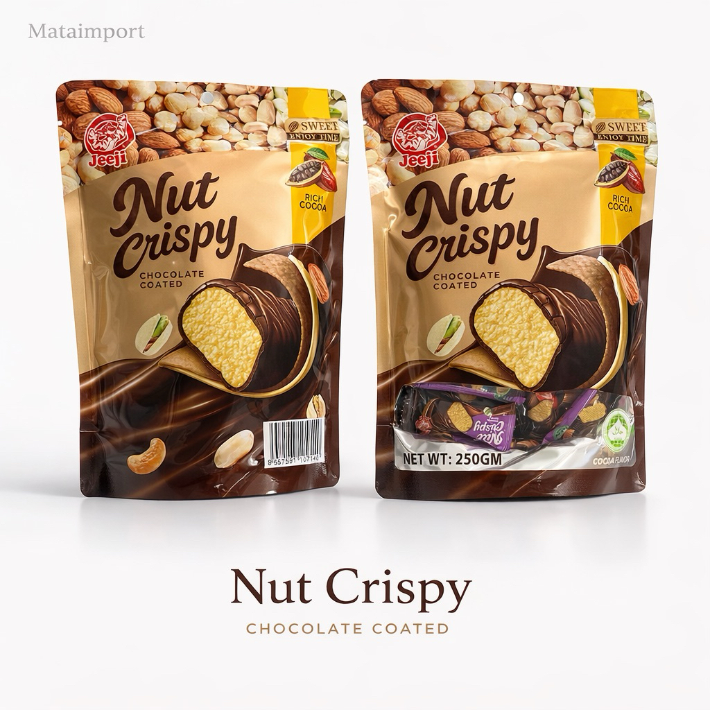 Nut Crispy Chocolate ขนมถั่วเคลือบช็อกโกแลต กรอบ หวานมัน 250g