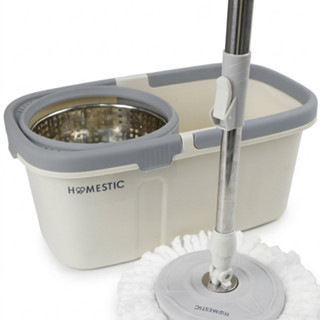 HOMESTIC ไม้ถูพร้อมถังปั่น ตัวถัง 2 ระบบ ซักทำความสะอาดและปั…