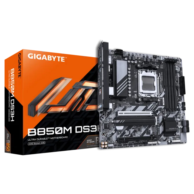 MAINBOARD (เมนบอร์ด) GIGABYTE B850M DS3H V.1.2 AM5 DDR5 Micro ATX