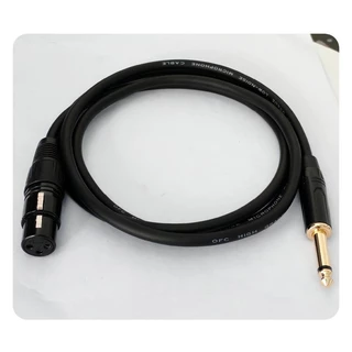 6.35 มม. 1/4 6.5mm to XLR Female ถึง XLR Balanced Internector สาย ทำจากสายชีลสเตอริโอของ