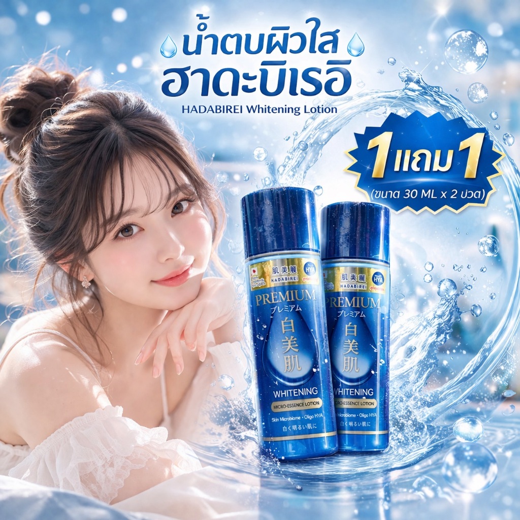 1แถม1  🔥แท้/ดีลสุดคุ้ม/ไลฟ์ทุกวัน🔥HADABIREI PREMIUM MICRO-ESSENCE LOTION เอสเซนต์ โลชั่น 30 มล