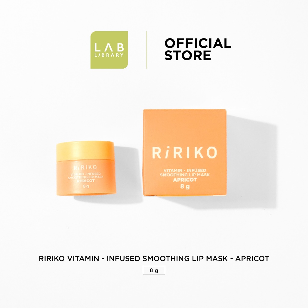 RIRIKO VITAMIN-INFUSED SMOOTHING LIP MASK APRICOT - ริริโกะ วิตามิน อินฟิวส์ สมูทติ้ง ลิป มาส์ก แอปริคอต 8g
