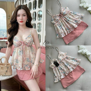 Patricia Set เสื้อสายเดี่ยวมากับกระโปรงสั้น ชุดไปเที่ยว