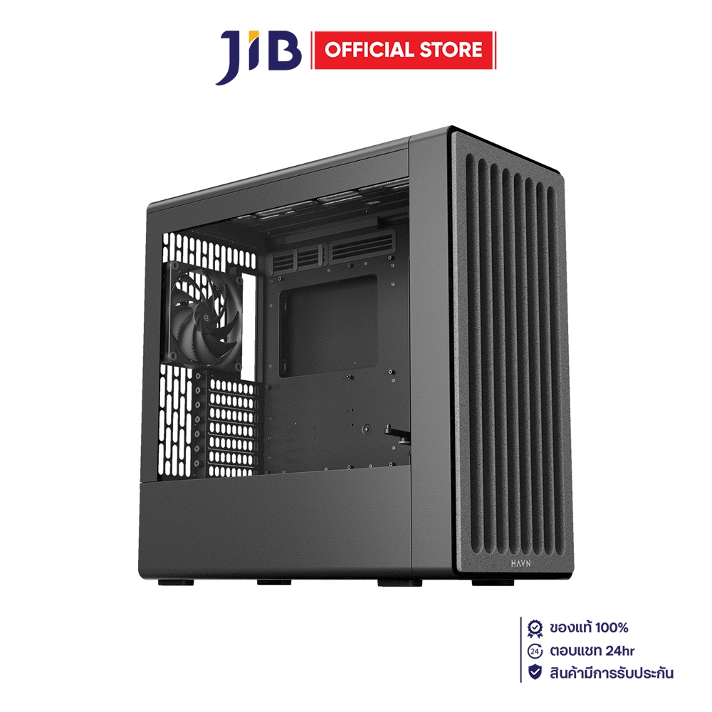 CASE (เคส) HAVN BF 360 FLOW - E-ATX BLACK
