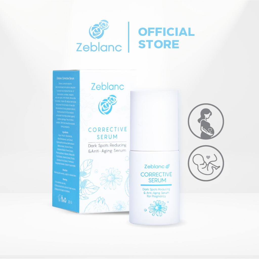 เซรั่มฝ้าคนท้อง ดูแลฝ้า กระ จุดด่างดำ Zeblanc Corrective Serum  ปราศจากน้ำหอม และพาราเบน