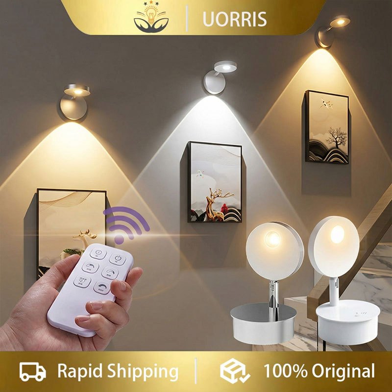UORRIS โคมไฟติดผนัง LED TYPE-C ไฟแต่งห้อง ชาร์จUSB 13สี สําหรับตกแต่งห้องนอน ห้องครัว ทางเดิน ข้างเตียง
