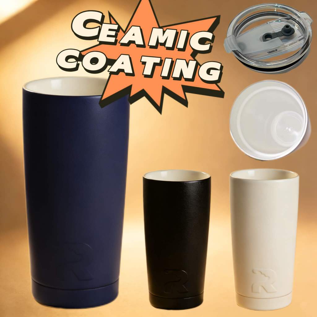 แก้ว BEAR CERAMIC COATING 20oz 304สแตนเลส 2 ชั้น เก็บอุณหภูมิร้อน/เย็น จัดส่งจากกรุงเทพฯ