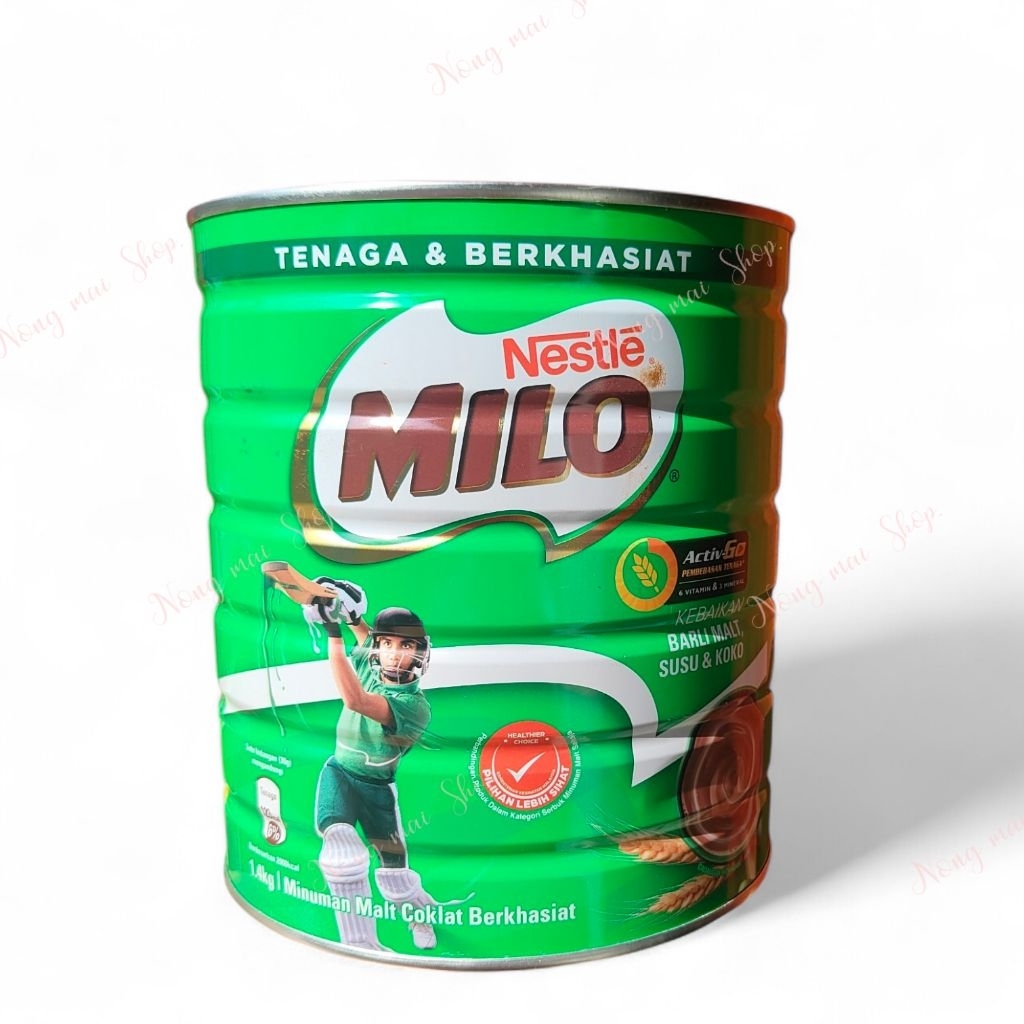 EXP:23/7/2027ผงไมโลกระป๋องเหล็ก1.4 kg.