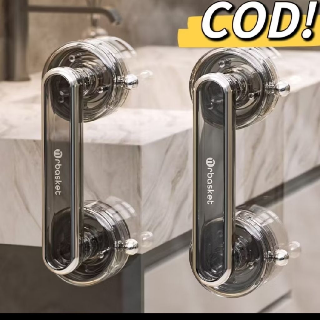 🔥มือจับประตูแบบดูด🔥 มือจับประตูบานเลือนกันลืนกันน้า มือจับประตูแบบใส มือจับประตูตู้เสื้อผ้าใ ไม่ต้องเจาะ