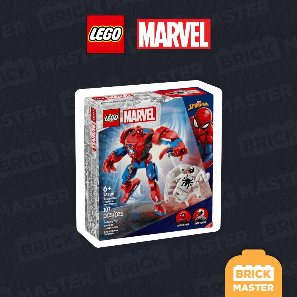 LEGO Superheroes 76308 : Spider-Man Mech vs. Anti-Venom (เลโก้แท้ มาเวล สไปเดอร์แมน เวน่อม) (พร้อมส่