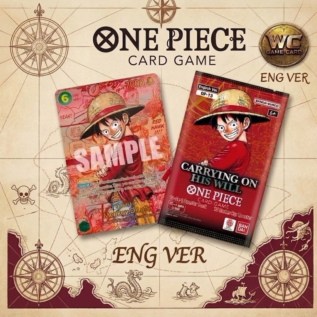[ ซอง ] ONE PIECE CARD GAME (ENG Ver) – Booster Pack OP-13 ภาษาอังกฤษ ของแท้ Bandai
