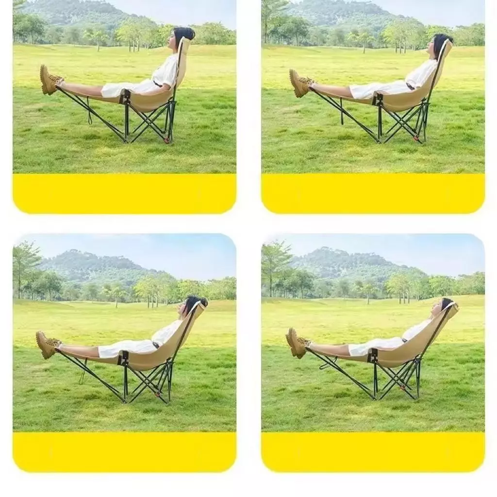 เก้าอี้แคมป์ปิ้งปรับนอนได้ พร้อมที่รองขา พับได้ thumbnail 7