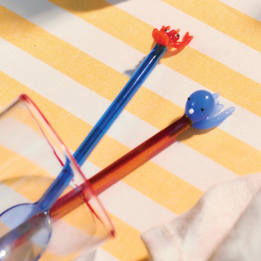 White Story - Glass spoon set ( 2 ชิ้น/SET ) Summer collection